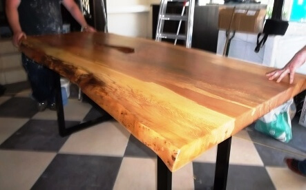 Spalted beech dining table
