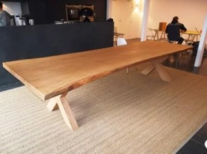 natural oak refectory table
