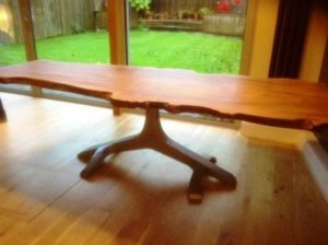 living edge dining table