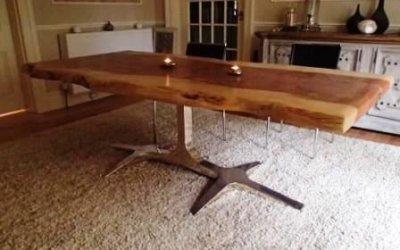 Living edge dining tables