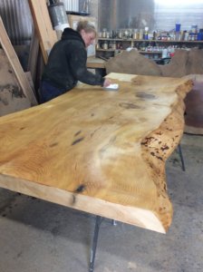 Dining room tables made from trees