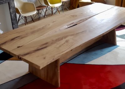 Live edge twin dining tables
