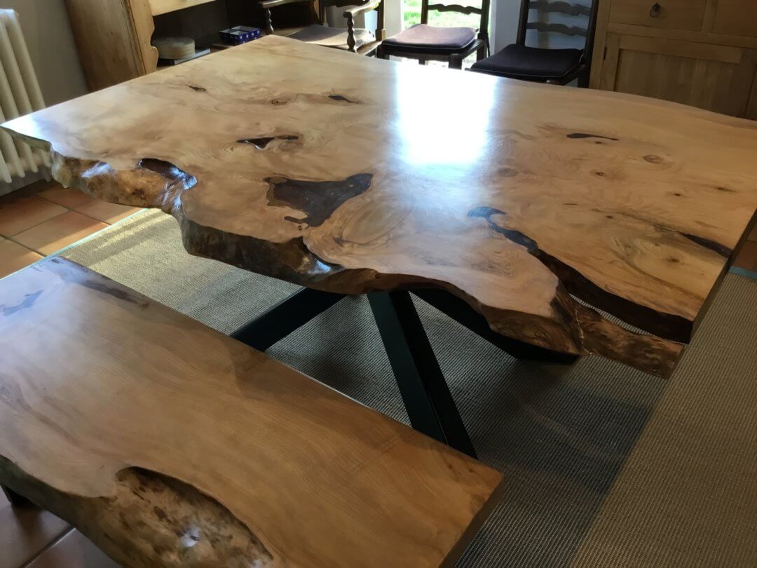 unique wood kitchen table