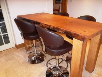 Bar height kitchen table