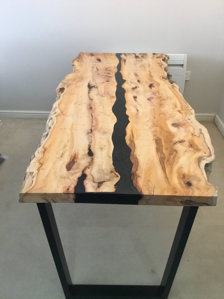 resin river dining tables
