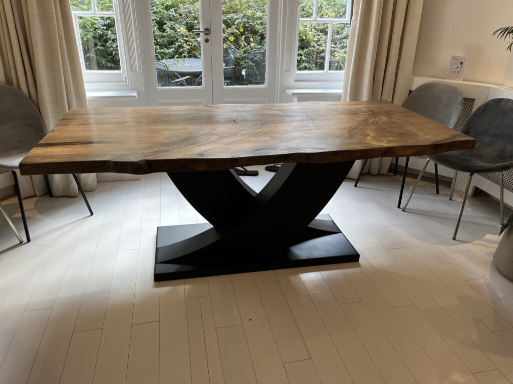 Raw edge dining tables